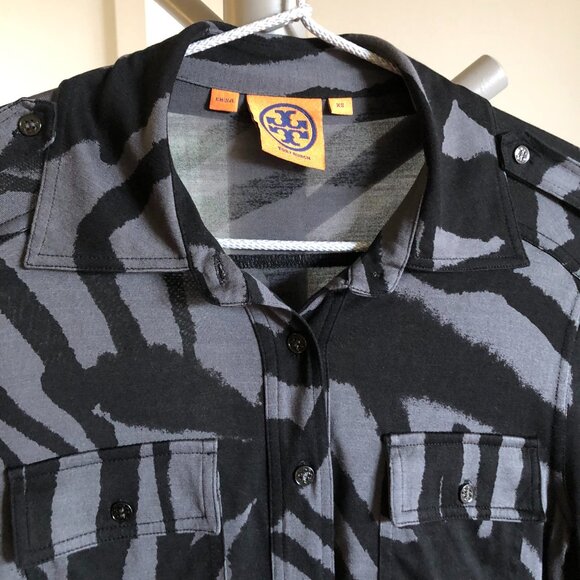 Tory Burch 100% Silk Sheer Button Up Shirt Blouse - Picture 4 of 15